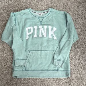 PINK Victoria's Secret Light Teal Hoodie